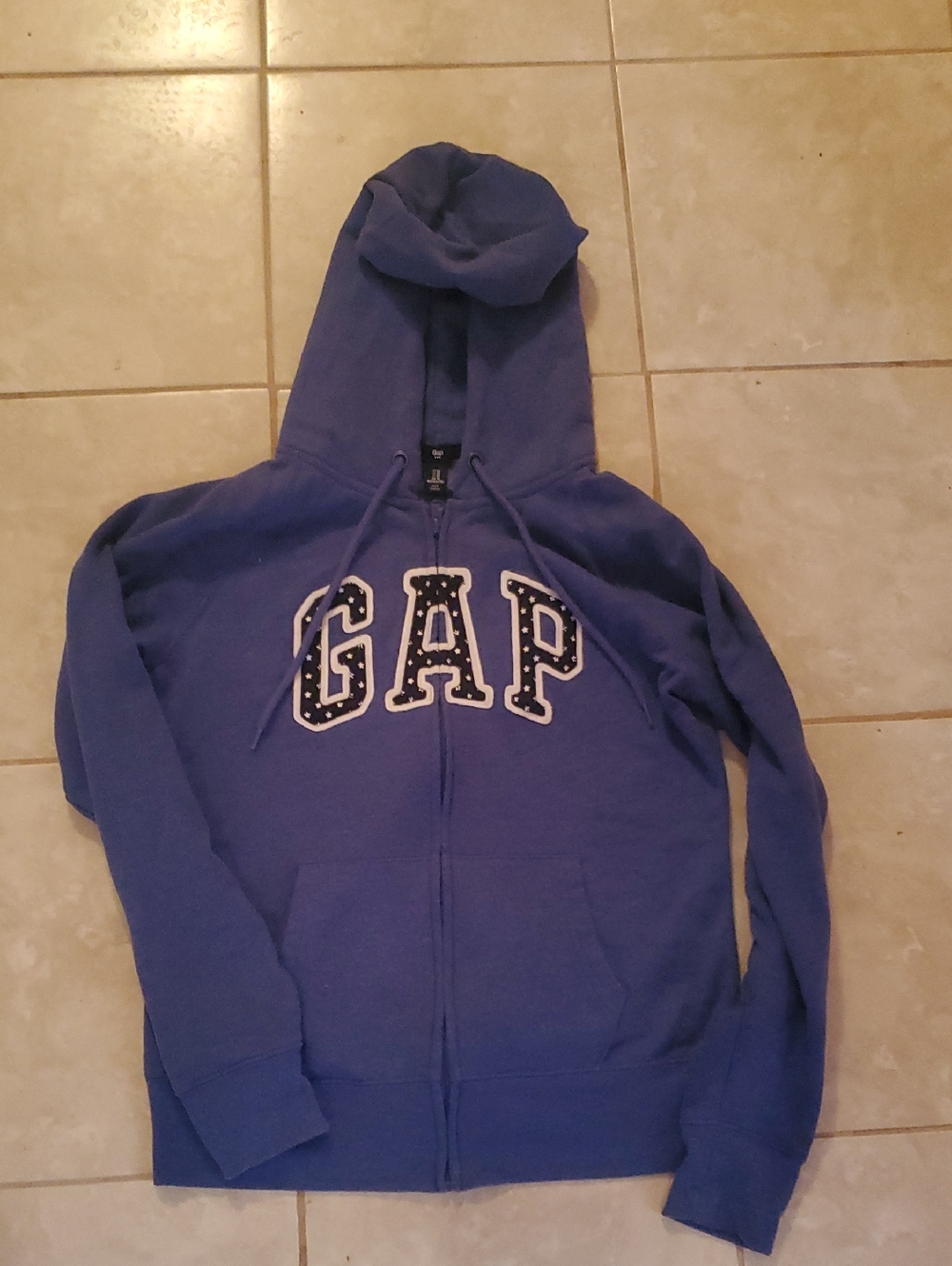 GAP Royal Blue Hooded Zip Sweatshirt with Logo